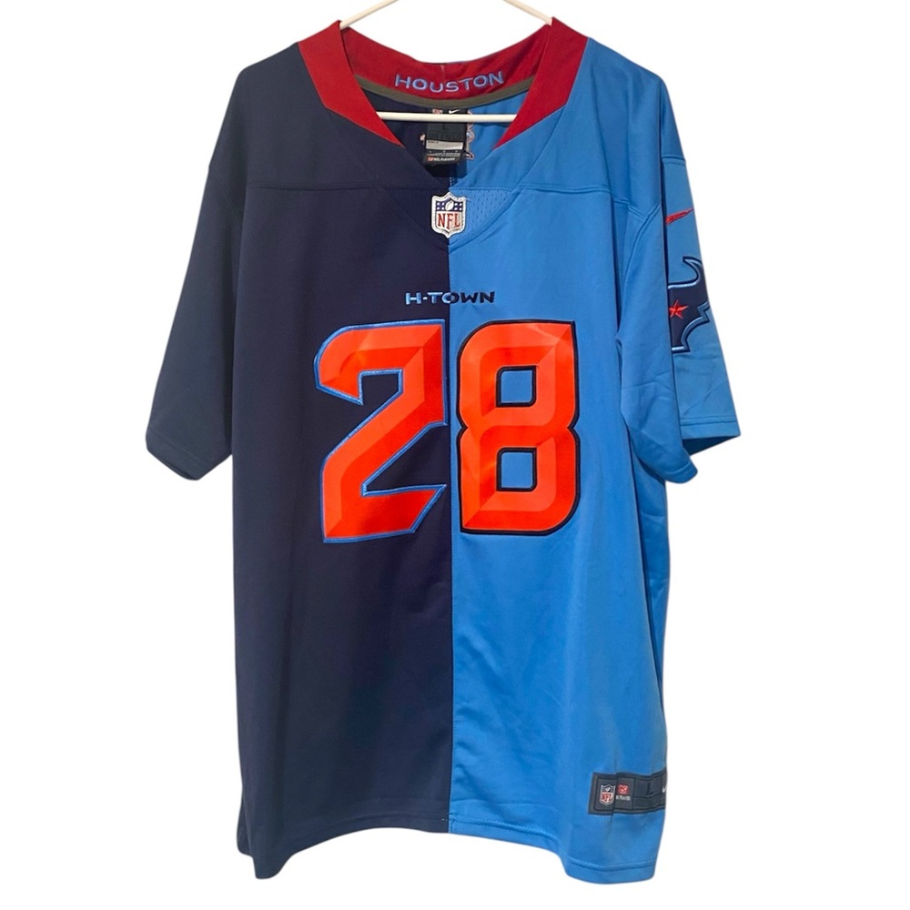 Houston Texans NfL football Jersey size large men’s Nike Joe Mixon Stitched EUC